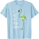 A Wee Bit Irish Today Green Flamingo St Pattys Day T-Shirt - T-Shirt | Light Blue