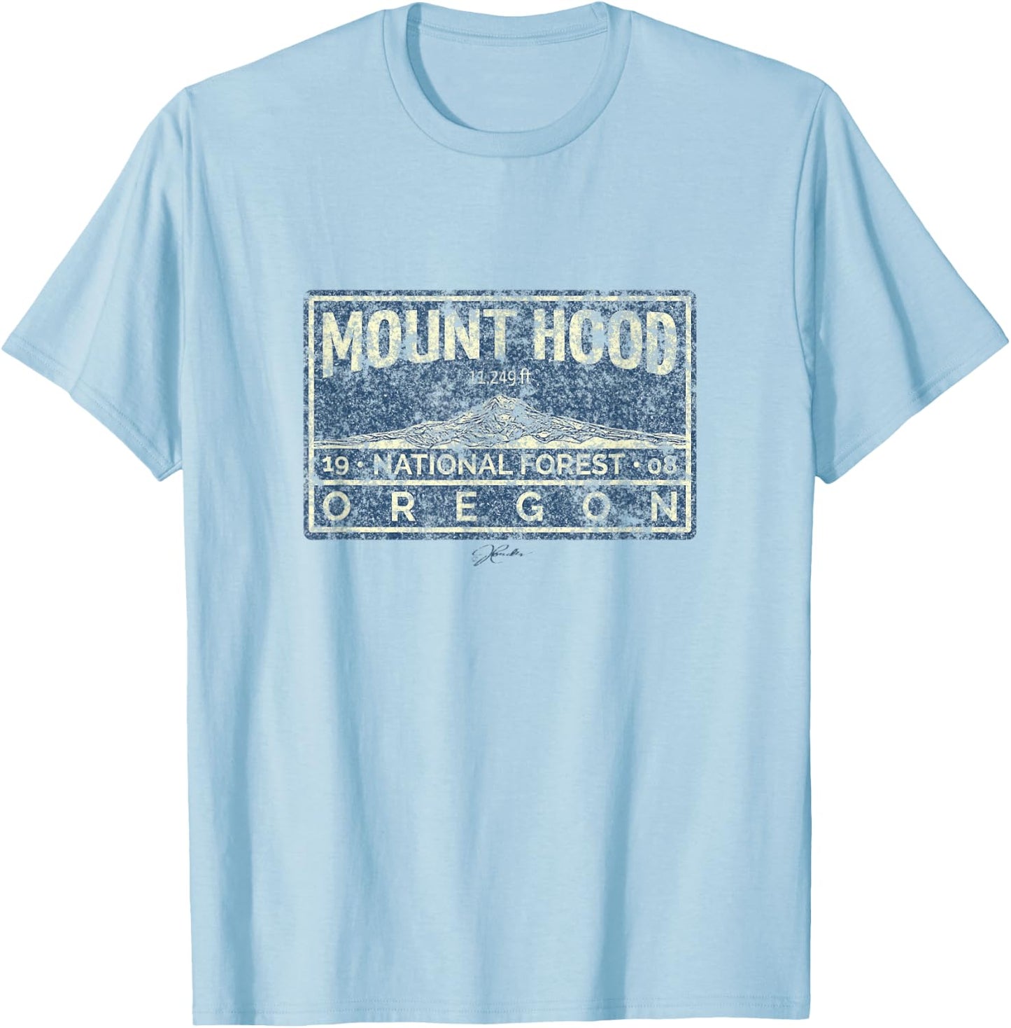 JCombs: Mount Hood National Forest, OR T-Shirt - T-Shirt | Light Blue