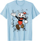 Cuphead Character Sketches T-Shirt - T-Shirt | Light Blue