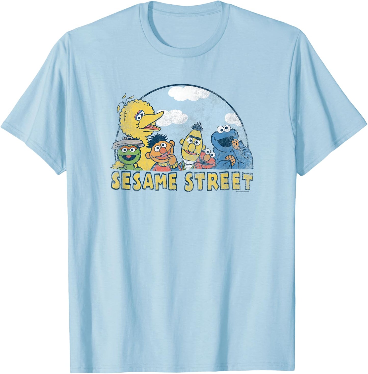 Sesame Street Group T Shirt T-Shirt - T-Shirt | Light Blue