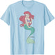 Disney The Little Mermaid Ariel Classic Portrait Small T-Shirt - T-Shirt | Light Blue