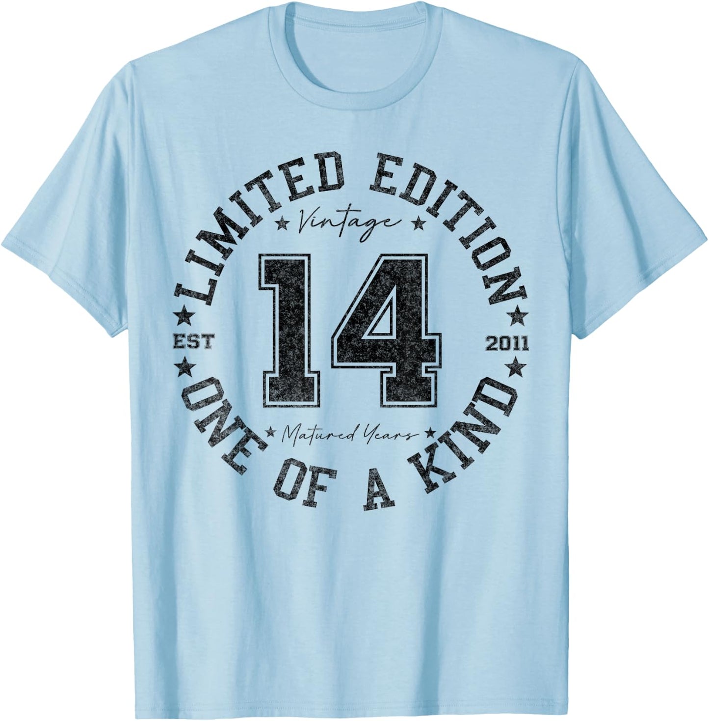 14 Year Old Gifts Vintage 2011 Limited Edition 14th Birthday T-Shirt - T-Shirt | Light Blue