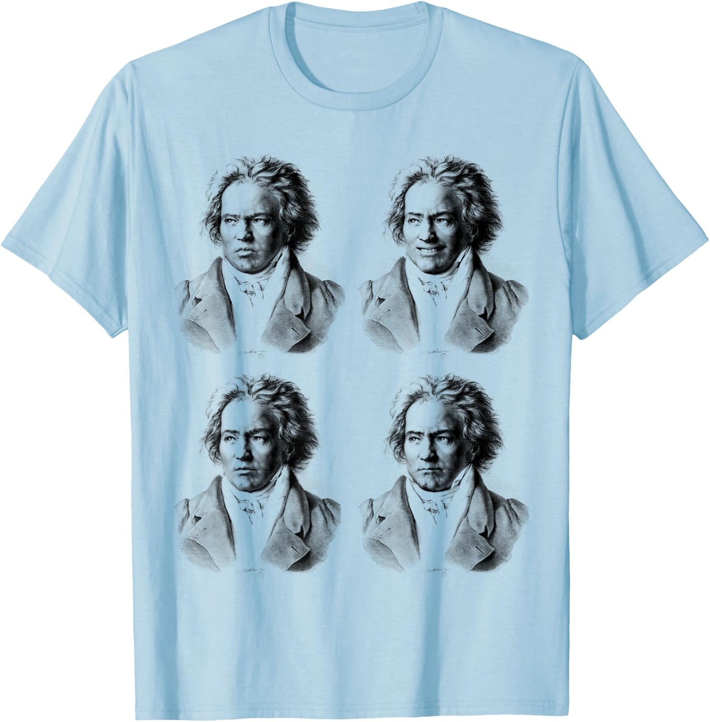 Beethoven Ludwig van Beethoven T-Shirt - T-Shirt | Light Blue