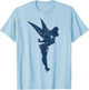 Disney Peter Pan Tinkerbell Americana Shadow Graphic T-Shirt - T-Shirt | Light Blue