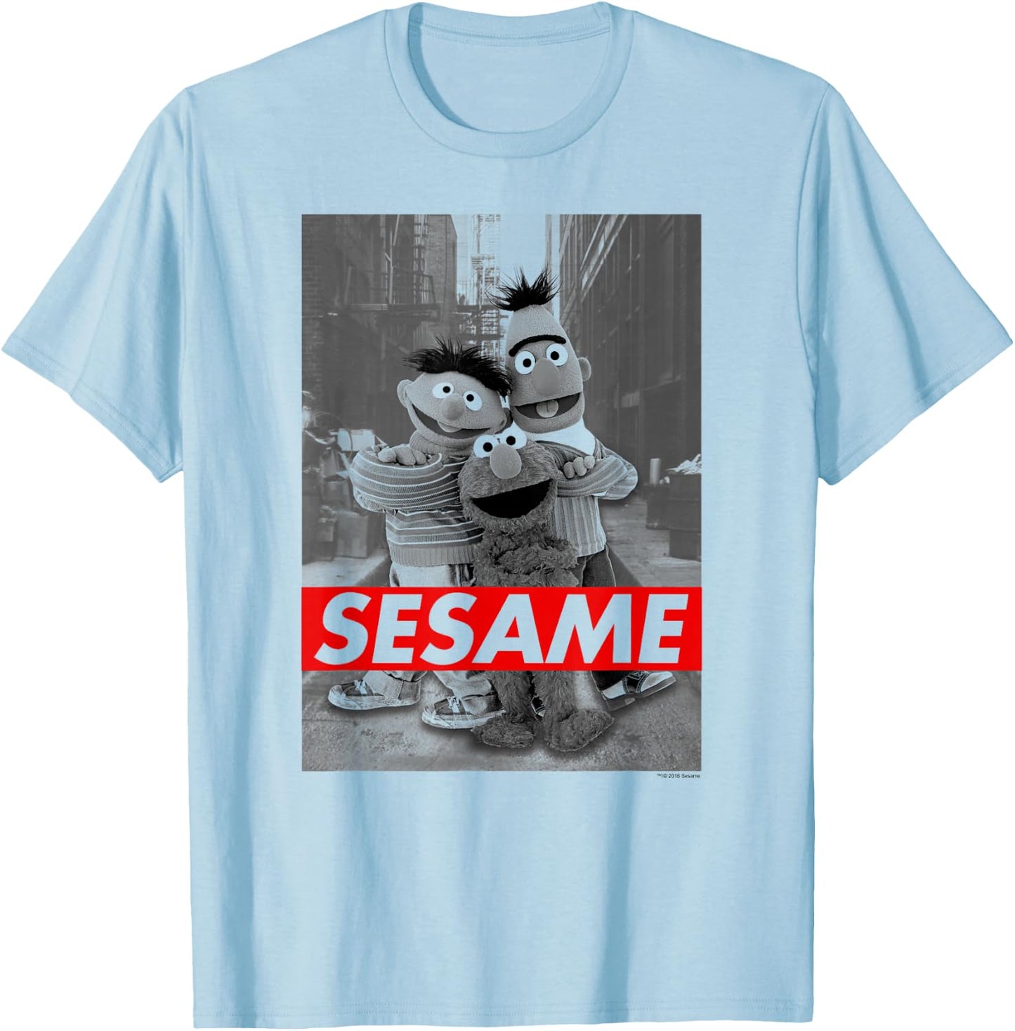 Sesame Street Sesame T Shirt T-Shirt - T-Shirt | Light Blue