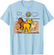 Disney The Lion King Live Action Sketched Group Portrait T-Shirt - T-Shirt | Light Blue