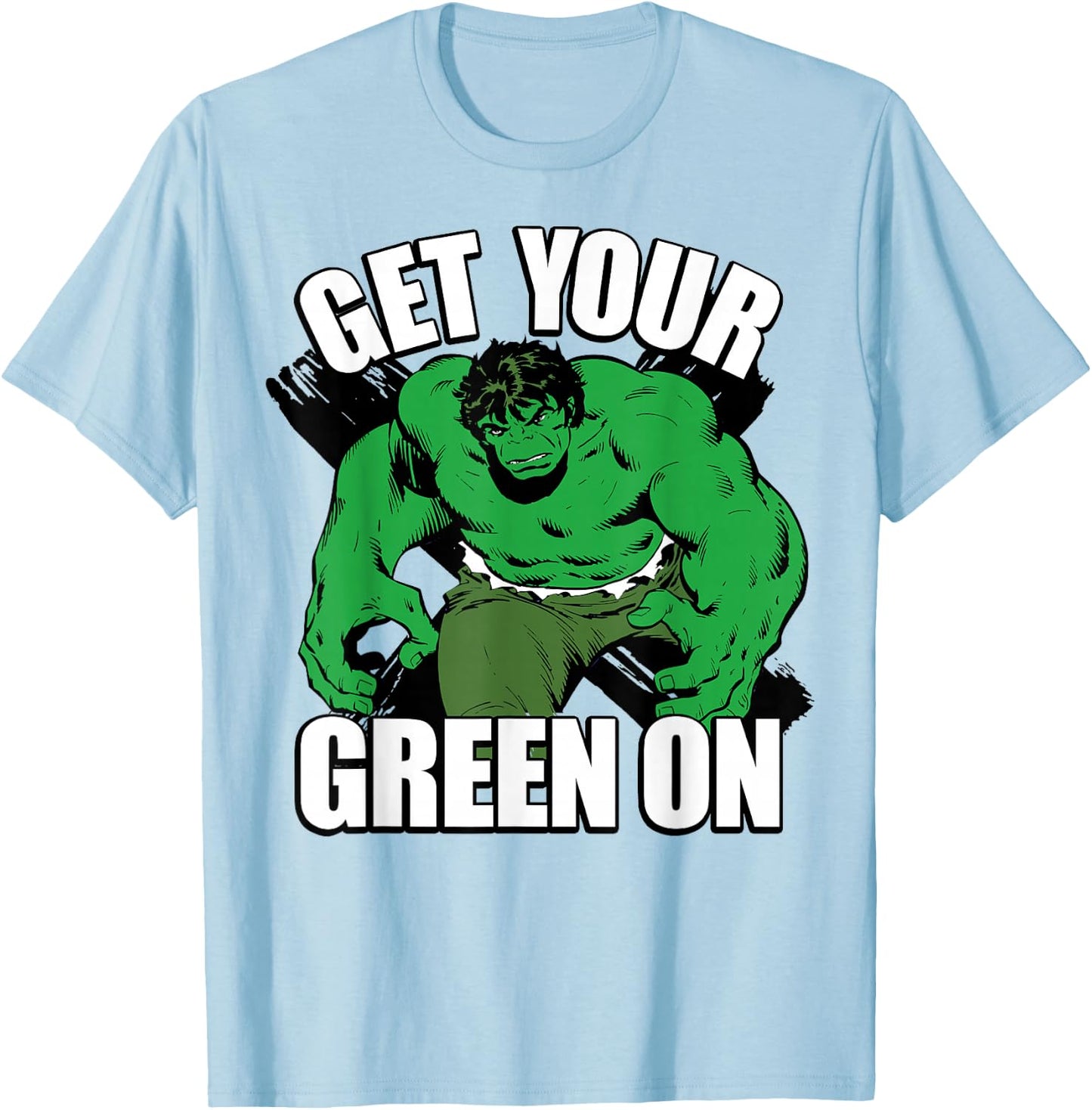 Marvel Hulk Get Your Green On St. Patty's Graphic T-Shirt - T-Shirt | Light Blue