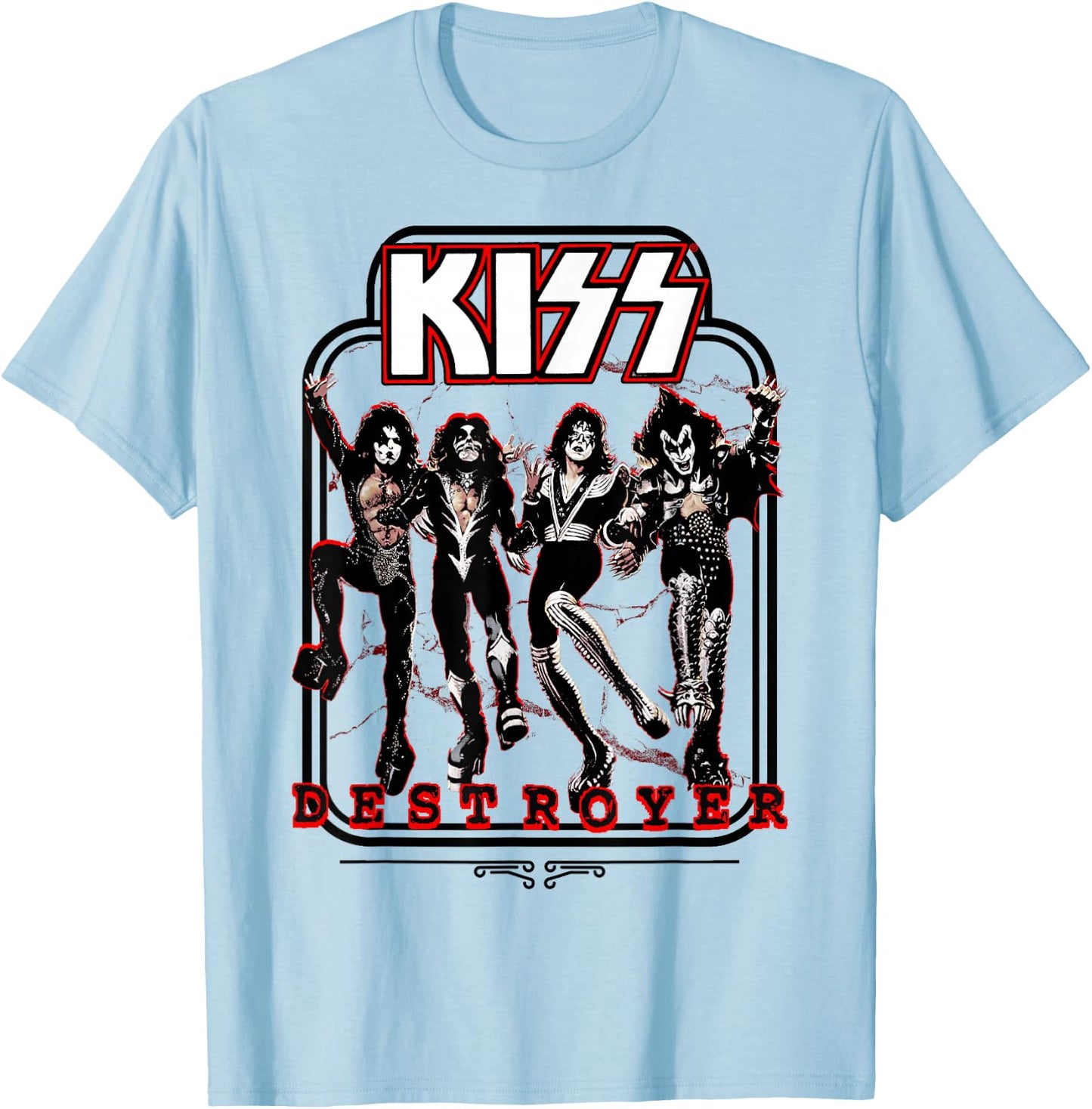 KISS - Destroyer T-Shirt - T-Shirt | Light Blue