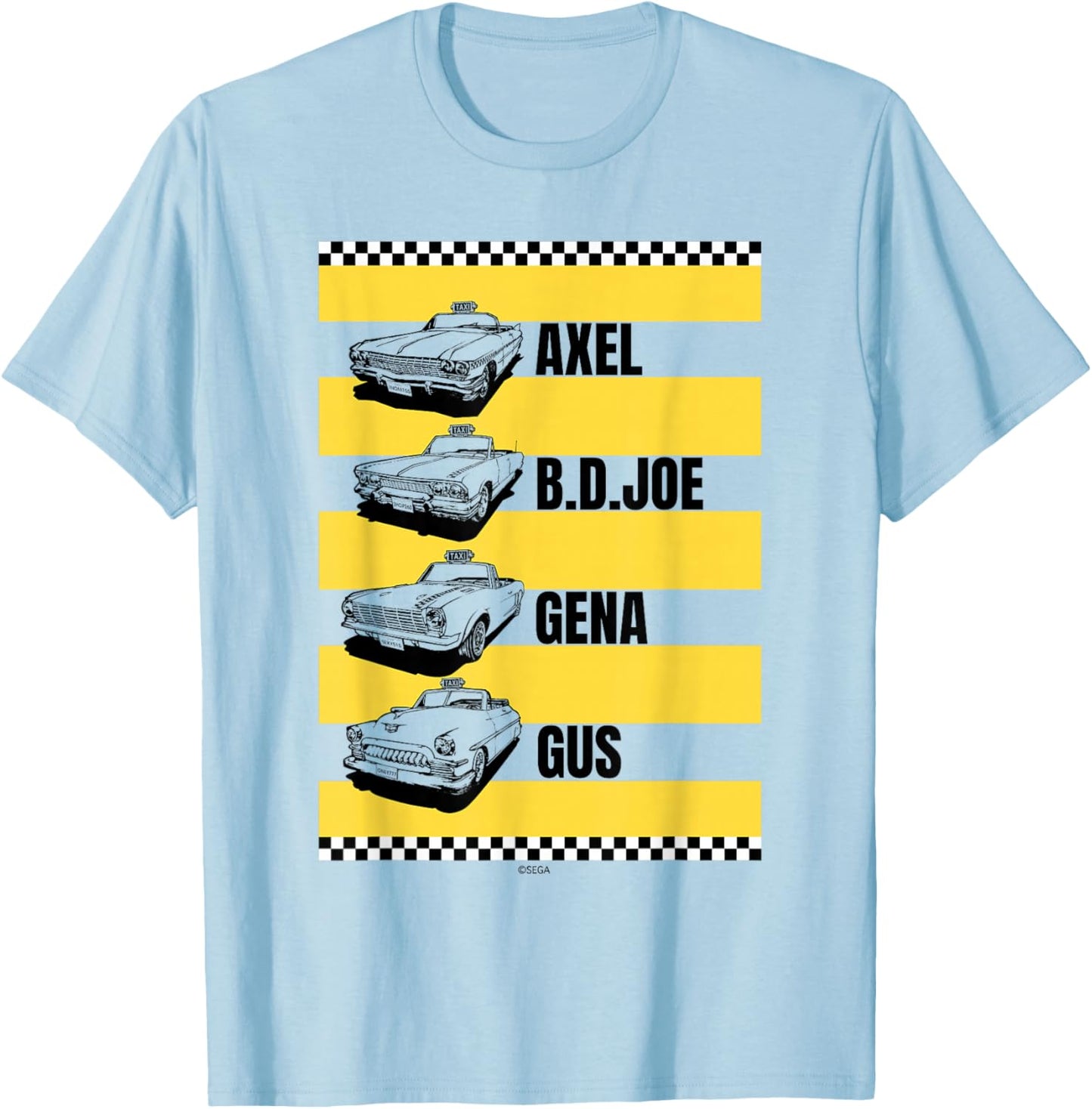 Crazy Taxi Fast Lane Crew T-Shirt - T-Shirt | Light Blue