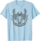 How to Train Your Dragon 3 Toothless Large Face T-Shirt - T-Shirt | Light Blue
