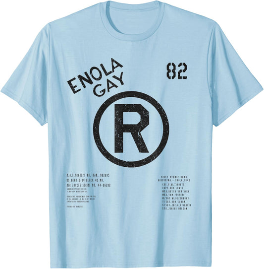 Enola Gay B-29 Superfortress WWII Aviation History T-Shirt - T-Shirt | Light Blue