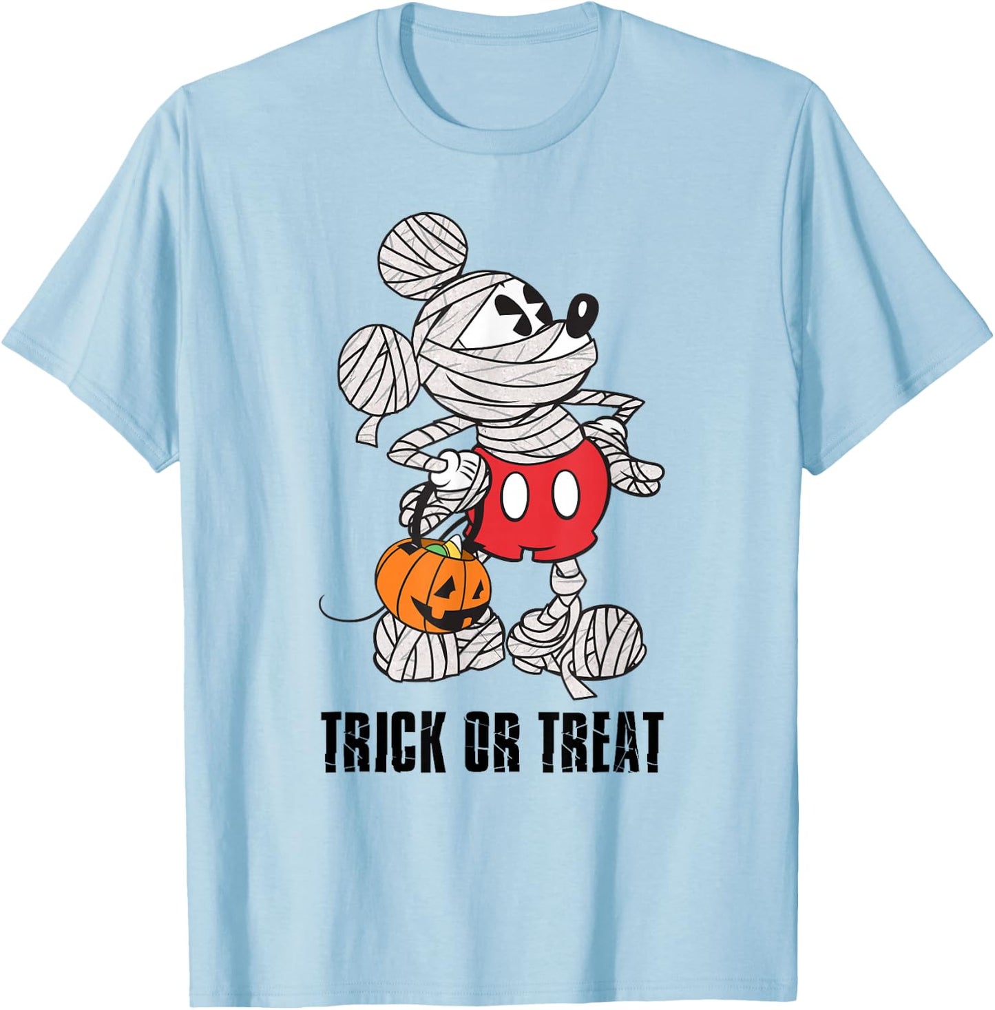 Disney - Mickey Mouse Mummy Halloween T-Shirt - T-Shirt | Light Blue