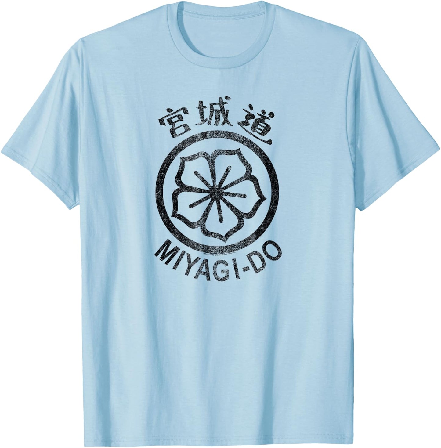 The Karate Kid Miyagi-Do Flower Logo Movie T-Shirt - T-Shirt | Light Blue