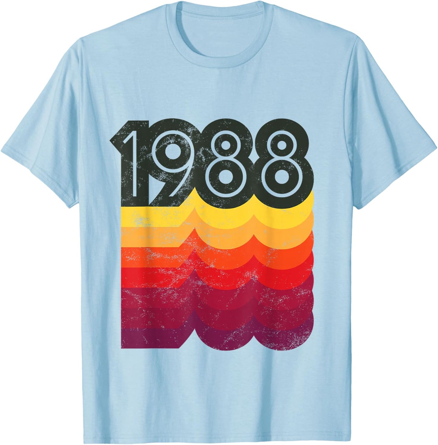 Birthday 80s Style Retro 1988 T-Shirt - T-Shirt | Light Blue