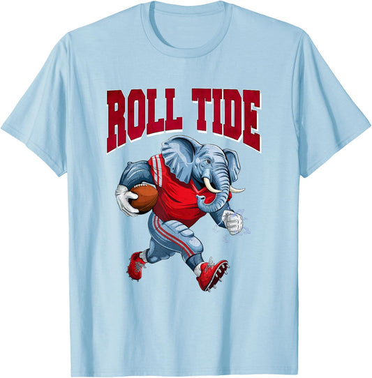 Retro Alabama Name Personalized | Alabama Spirit Evergreen T-Shirt - T-Shirt | Light Blue