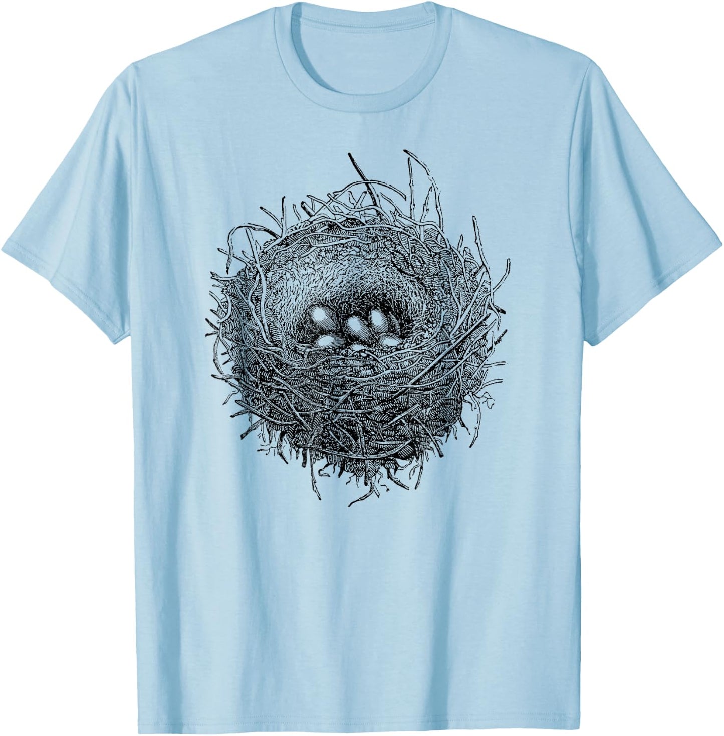 Mintage Birds Nest Fine Jersey T-Shirt - T-Shirt | Light Blue