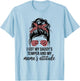 I Got My Daddy's Temper And My Mama's Attitude Funny Family T-Shirt - T-Shirt | Light Blue