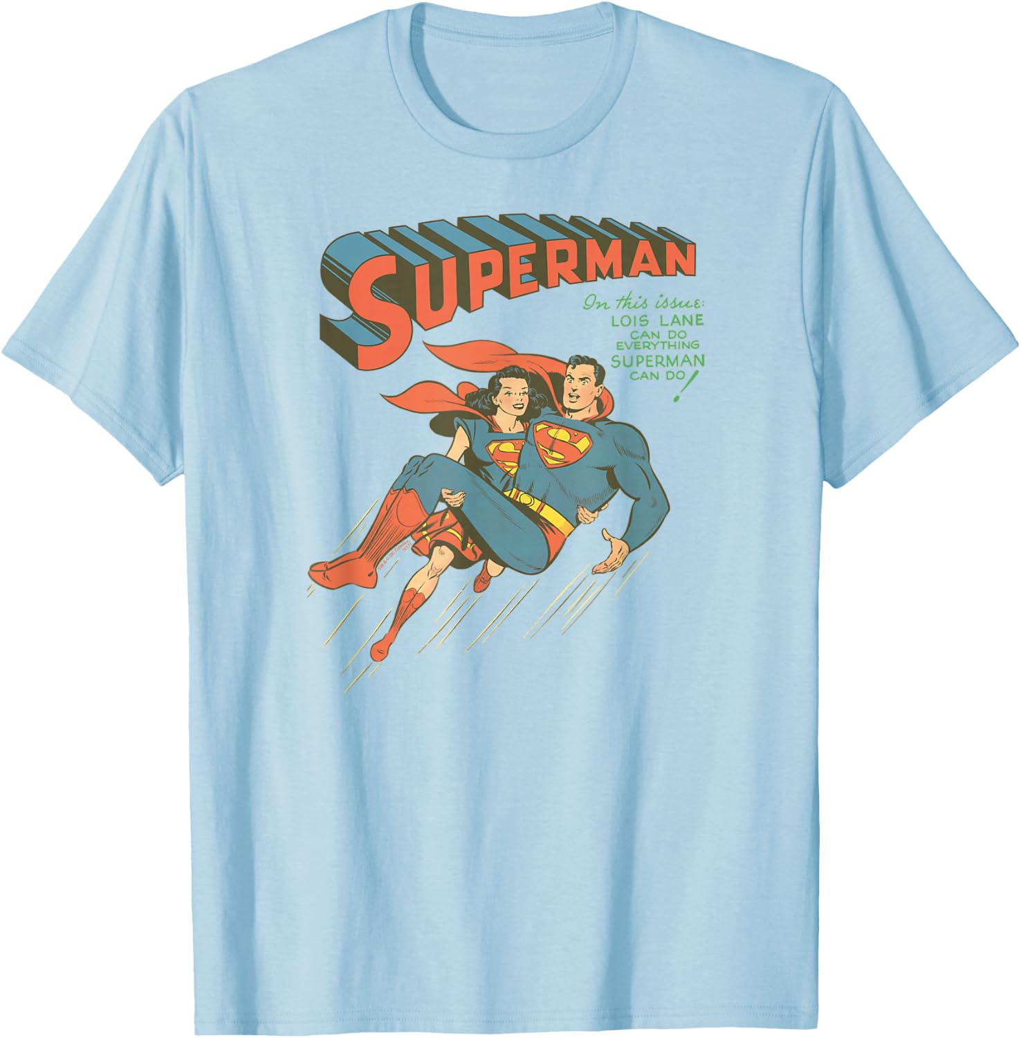Superman #57 Cover T Shirt T-Shirt - T-Shirt | Light Blue
