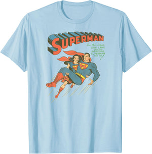 Superman #57 Cover T Shirt T-Shirt - T-Shirt | Light Blue