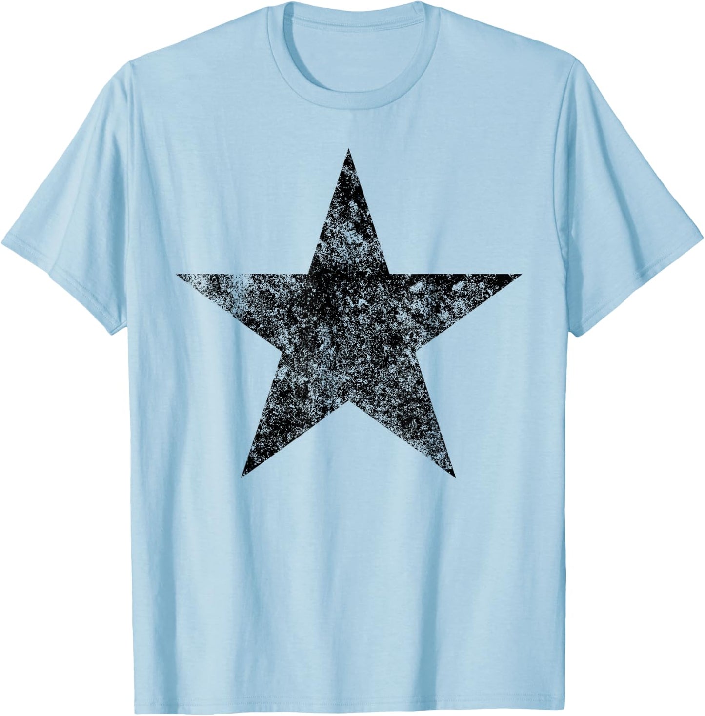 Black Star T Shirt , Women, and Kids T-Shirt - T-Shirt | Light Blue