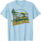 Vintage Yellowstone National Park Retro T-Shirt - T-Shirt | Light Blue