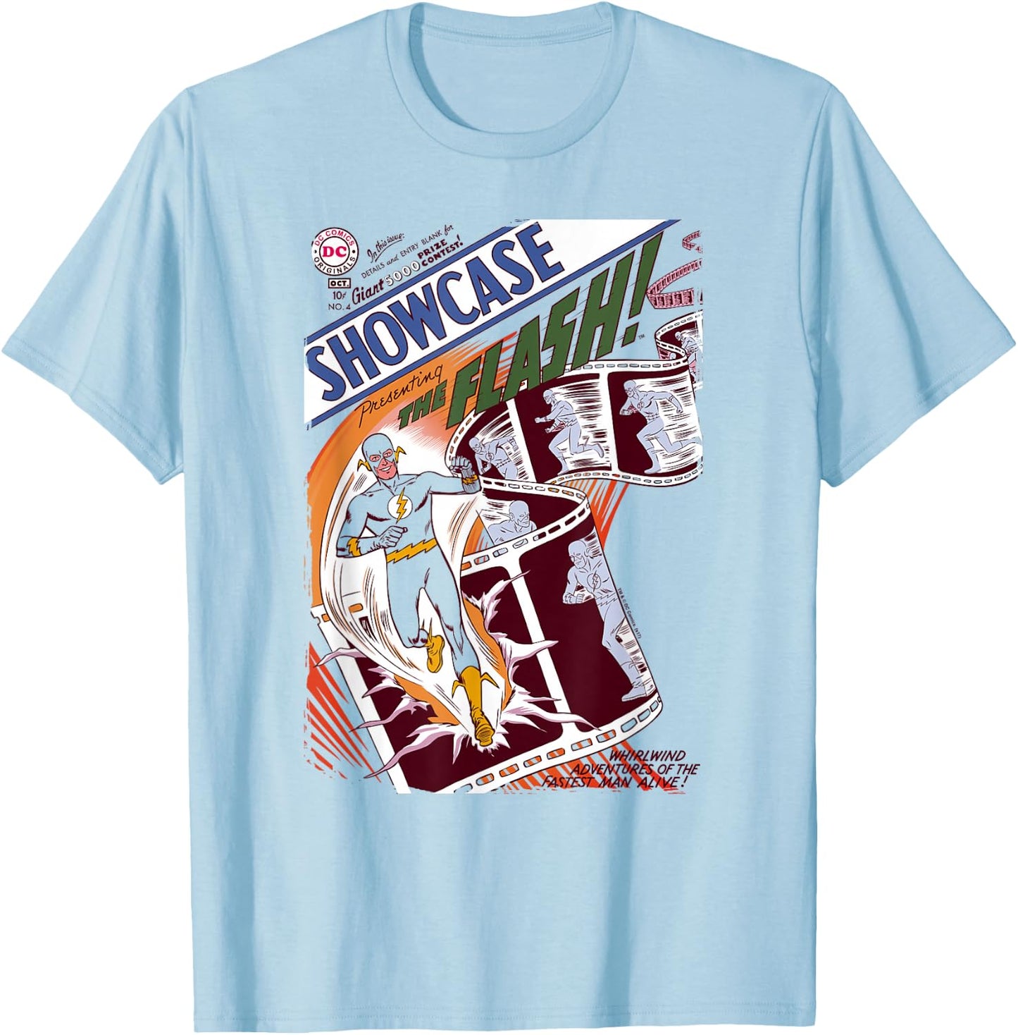 The Flash Showcase #4 Cover T-Shirt - T-Shirt | Light Blue
