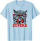 The Hipster Superb Owl Shirt - Owl Bird Shirt T-Shirt - T-Shirt | Light Blue