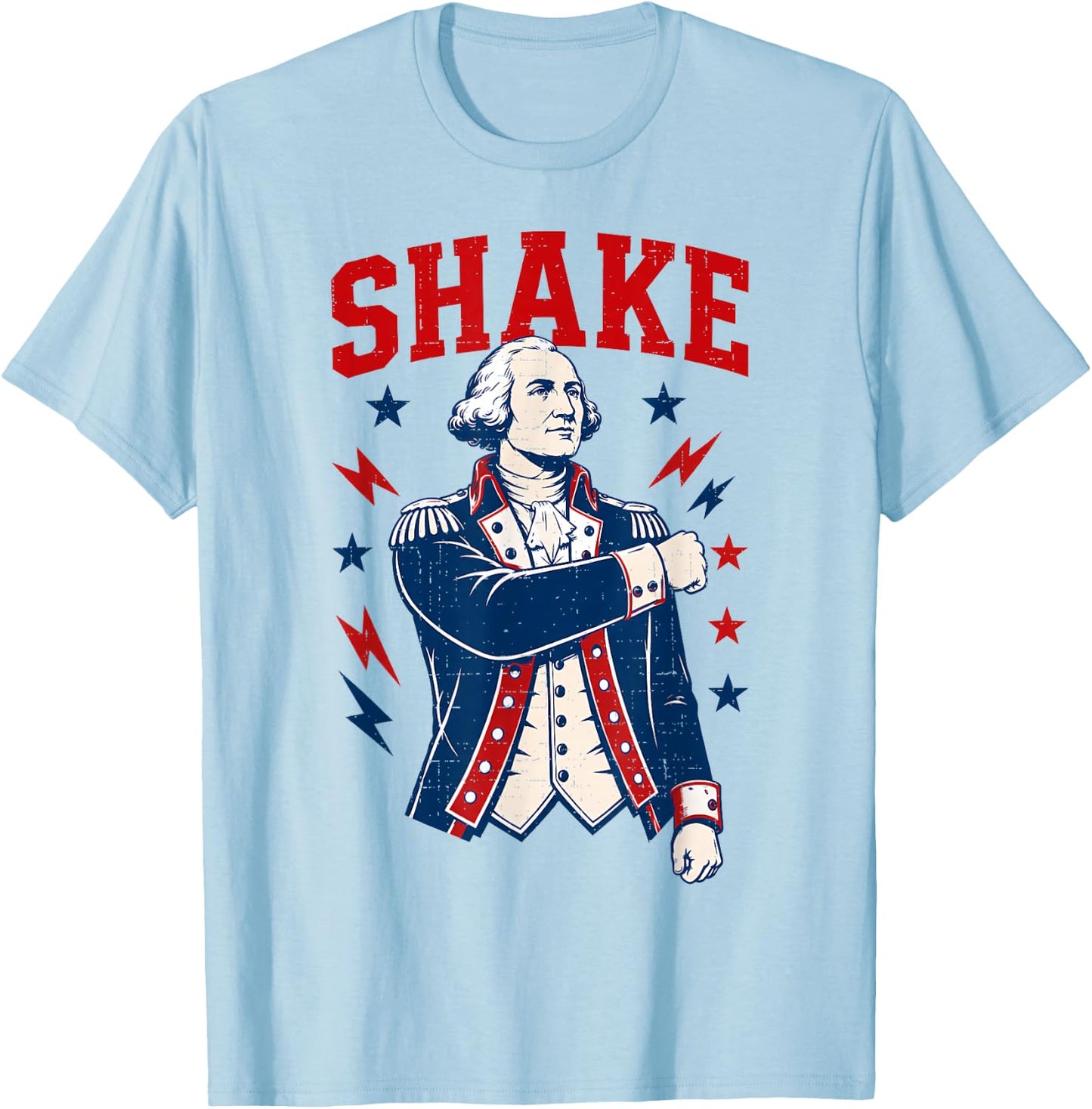 Funny Shake and Bake 4th of July Couple Matching T-Shirt - T-Shirt | Light Blue