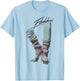 Flashdance Dancing Shoes Title Logo T-Shirt - T-Shirt | Light Blue