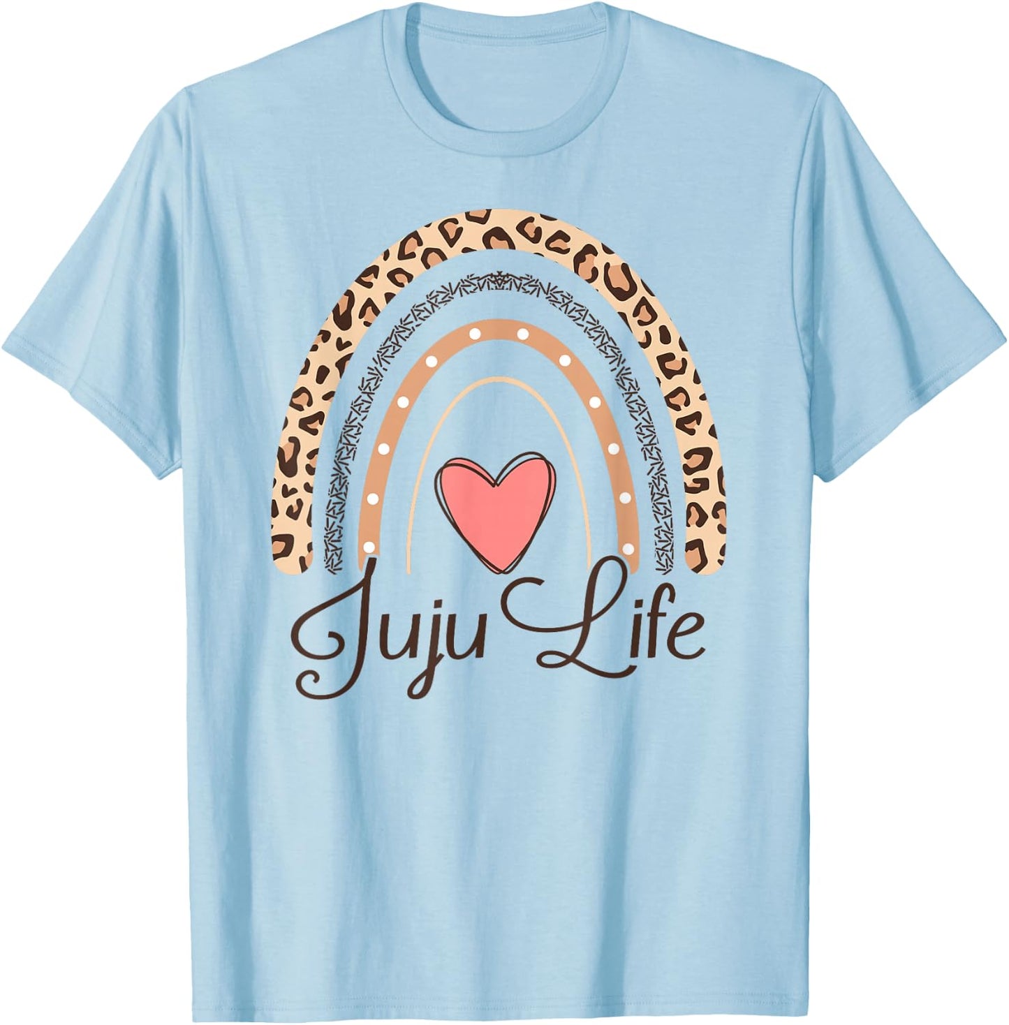 Juju Life Boho Rainbow Funny Grandma Juju T-Shirt - T-Shirt | Light Blue