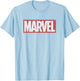 Marvel Classic Distressed Logo Graphic C1 T-Shirt - T-Shirt | Light Blue