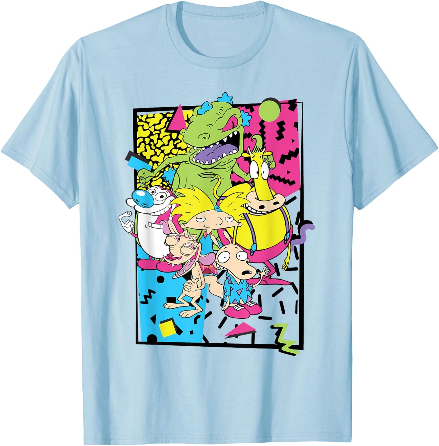 Nickelodeon Retro 90s Nick Party T-Shirt - T-Shirt | Light Blue