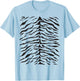 White Tiger Print Cute Costume Idea Stripes Pattern T-Shirt - T-Shirt | Light Blue