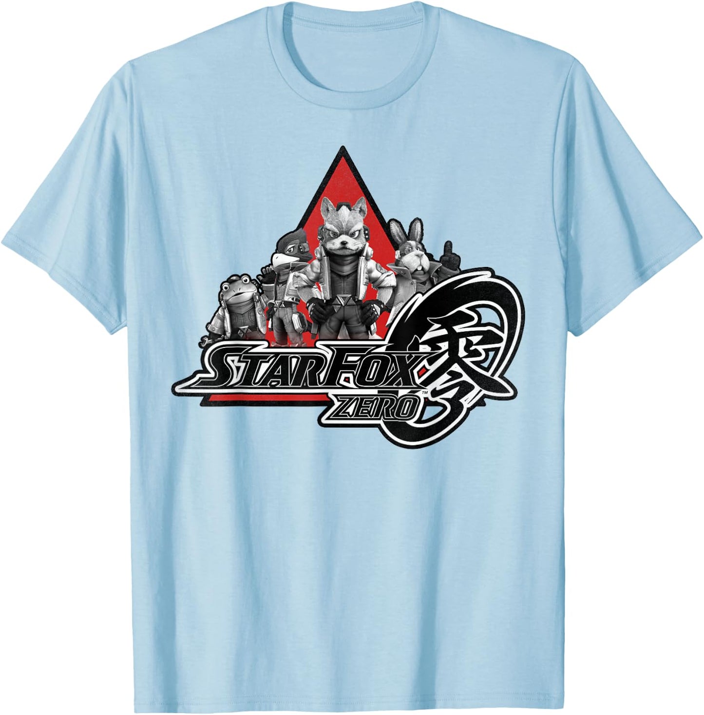 Nintendo Star Fox Zero Group Shot Of Four Graphic T-Shirt - T-Shirt | Light Blue