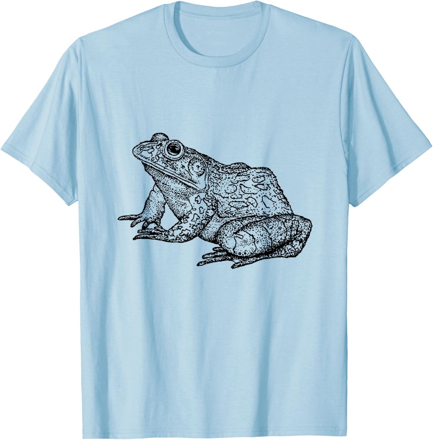 Vintage Bullfrog Print T-Shirt - T-Shirt | Light Blue