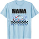 Race Car Birthday Party Racing Family Nana Pit Crew T-Shirt - T-Shirt | Light Blue