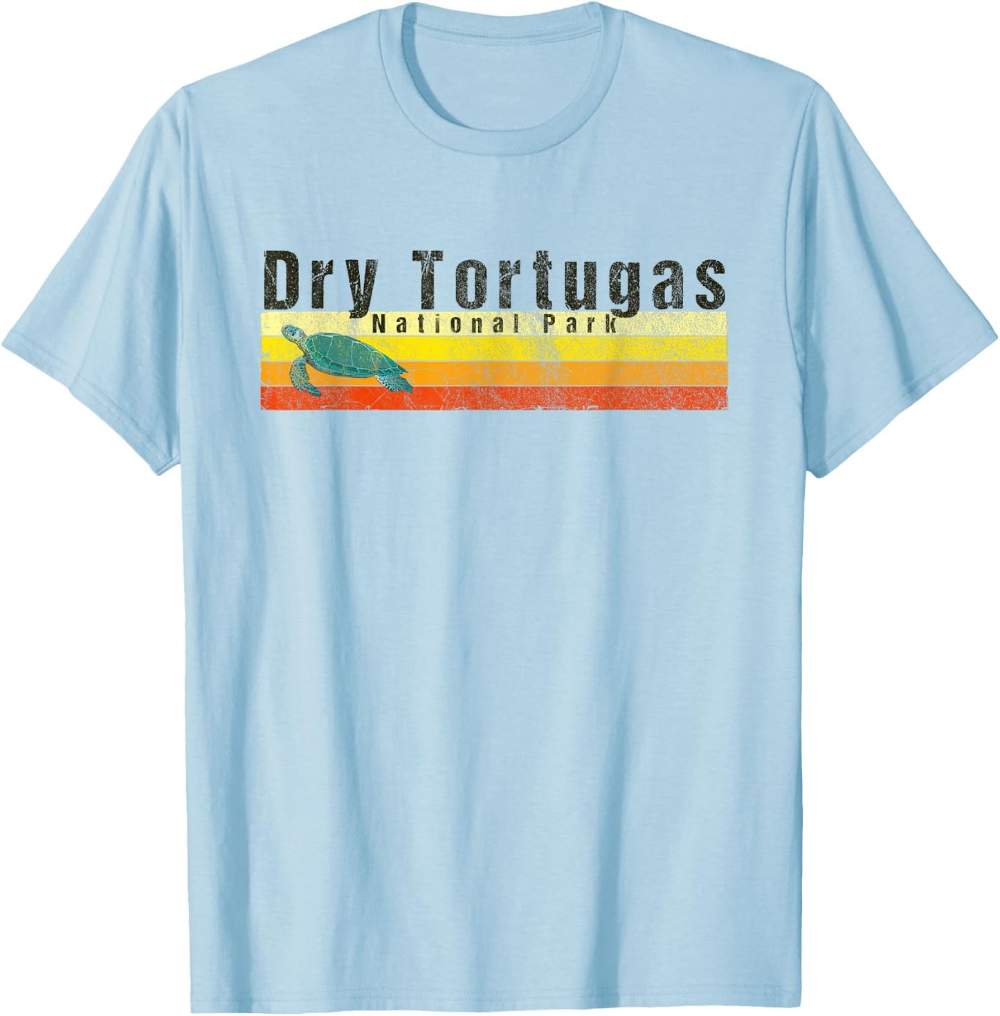 Dry Tortugas National Park / Vintage Florida Gift T-Shirt - T-Shirt | Light Blue