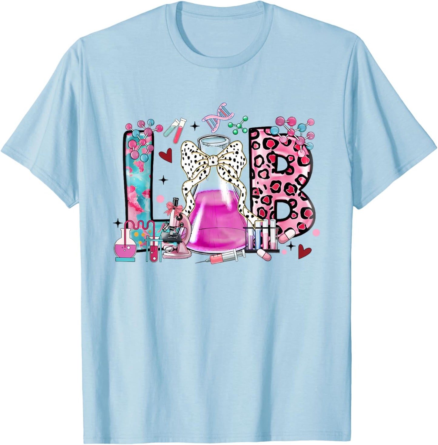 Lab Tech Laboratory Scientist Lab Week 2025 Lab Life T-Shirt - T-Shirt | Light Blue