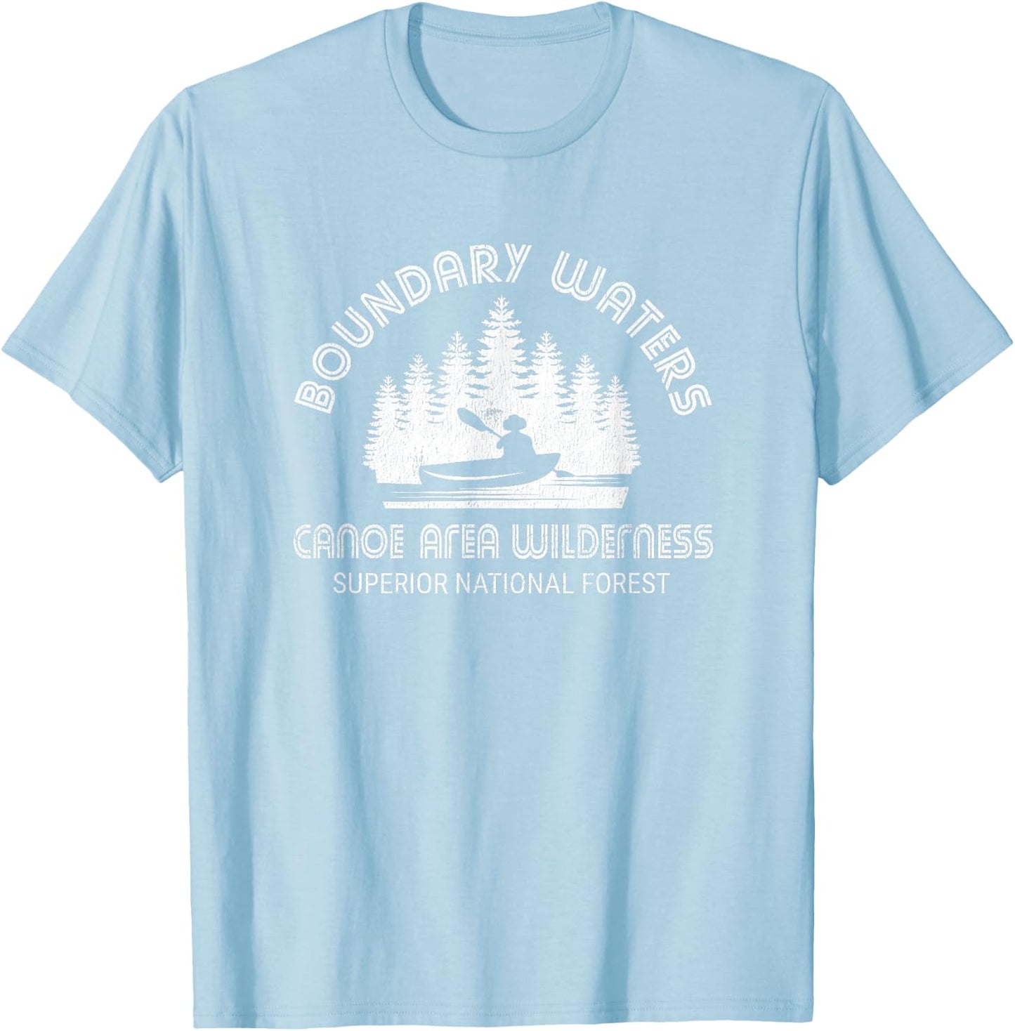 Boundary Waters Vintage Minnesota BWCA Shirt T-Shirt - T-Shirt | Light Blue