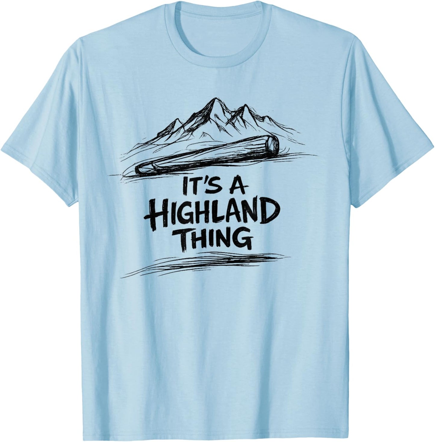 It´s a Highland Thing Warrior Caber Toss Highland Games Men T-Shirt - T-Shirt | Light Blue