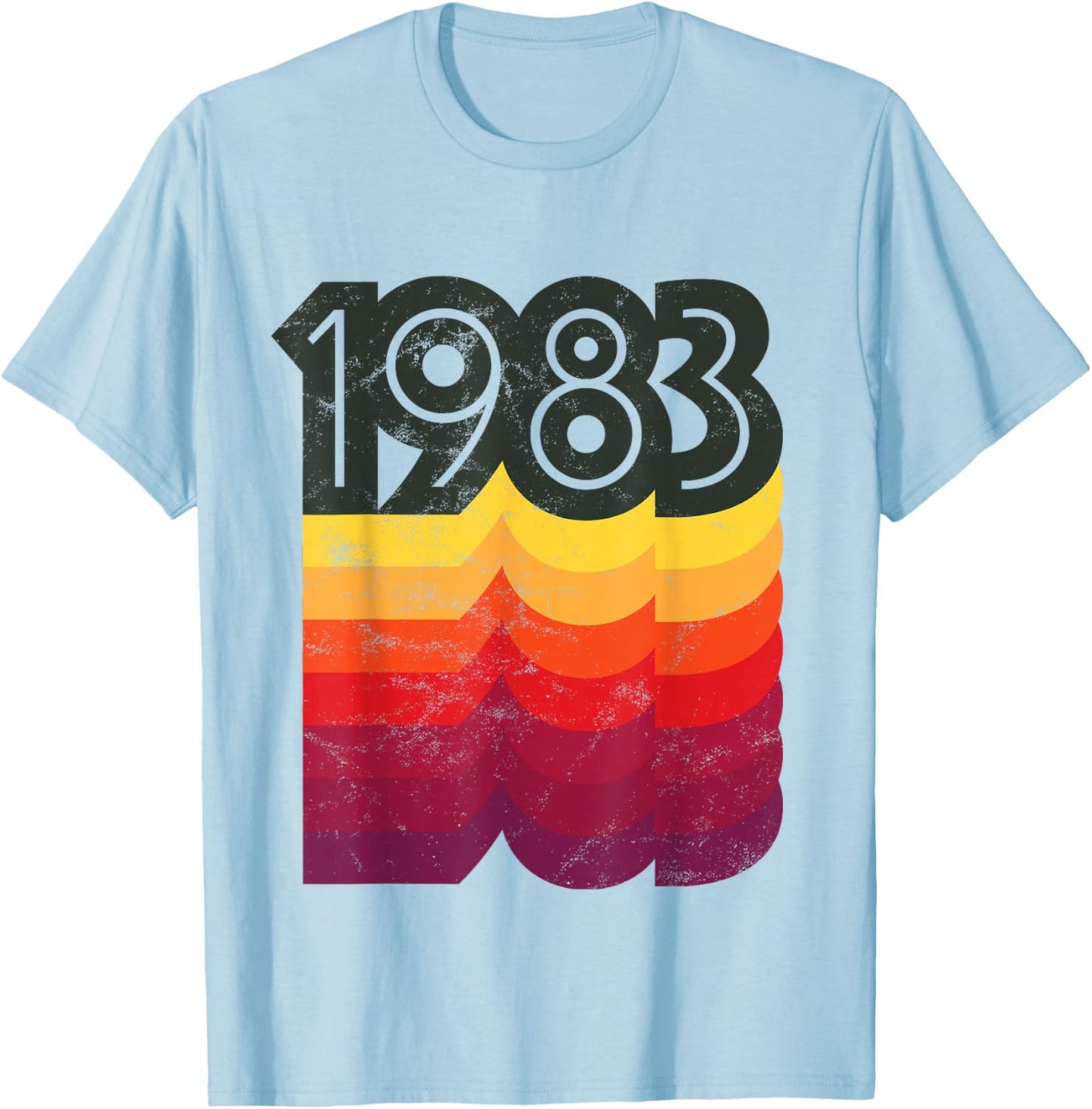 Birthday 80s Style Retro 1983 T-Shirt - T-Shirt | Light Blue