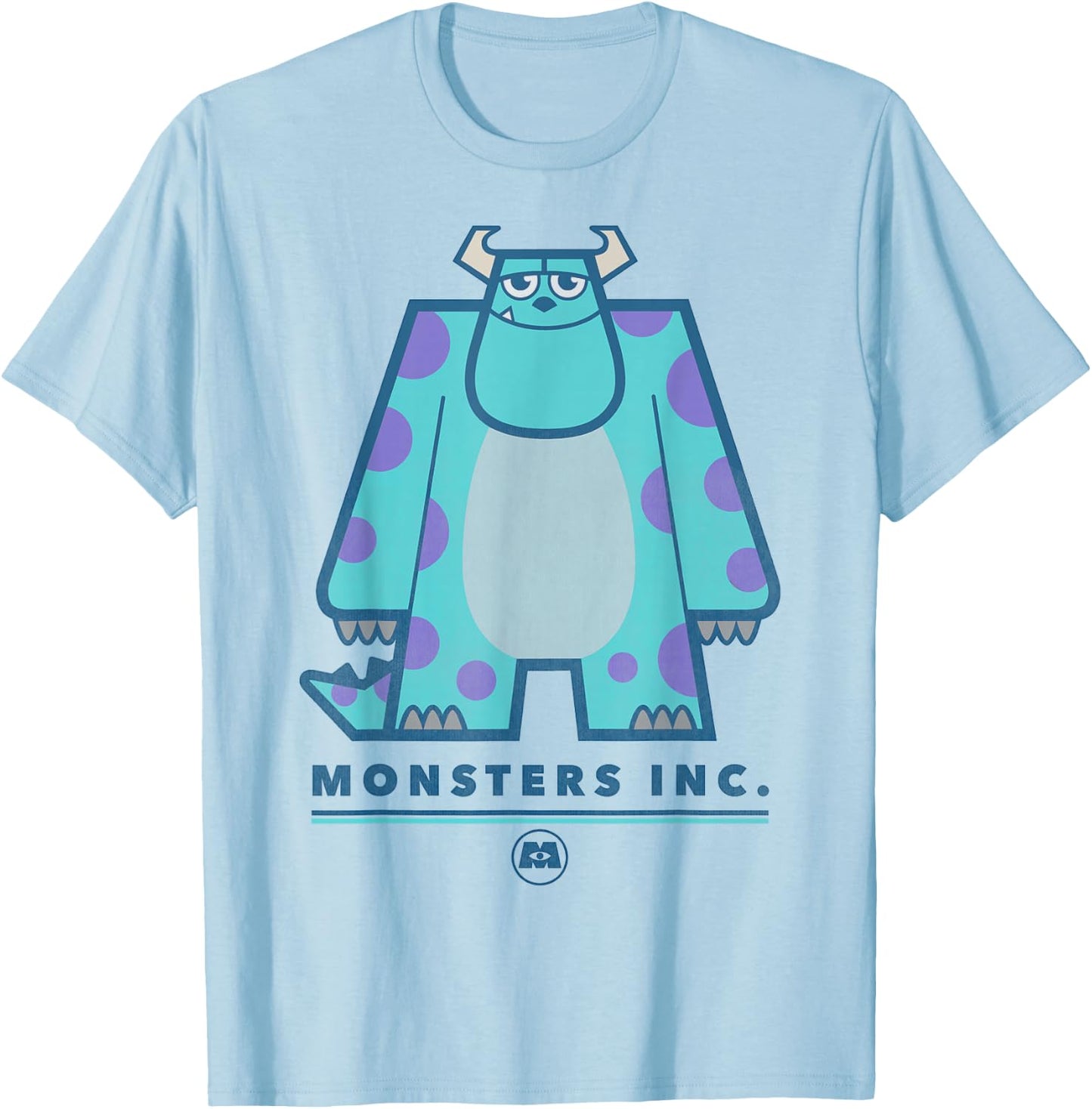 Disney Pixar Monsters Inc. Sully Simple Portrait T-Shirt - T-Shirt | Light Blue