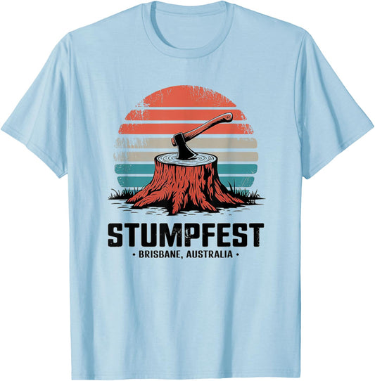 Vintage Stumpfest 2024 Brisbane Get Sweaty T-Shirt - T-Shirt | Light Blue