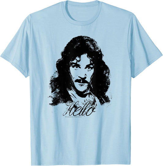The Princess Bride Inigo Hello T-Shirt - T-Shirt | Light Blue