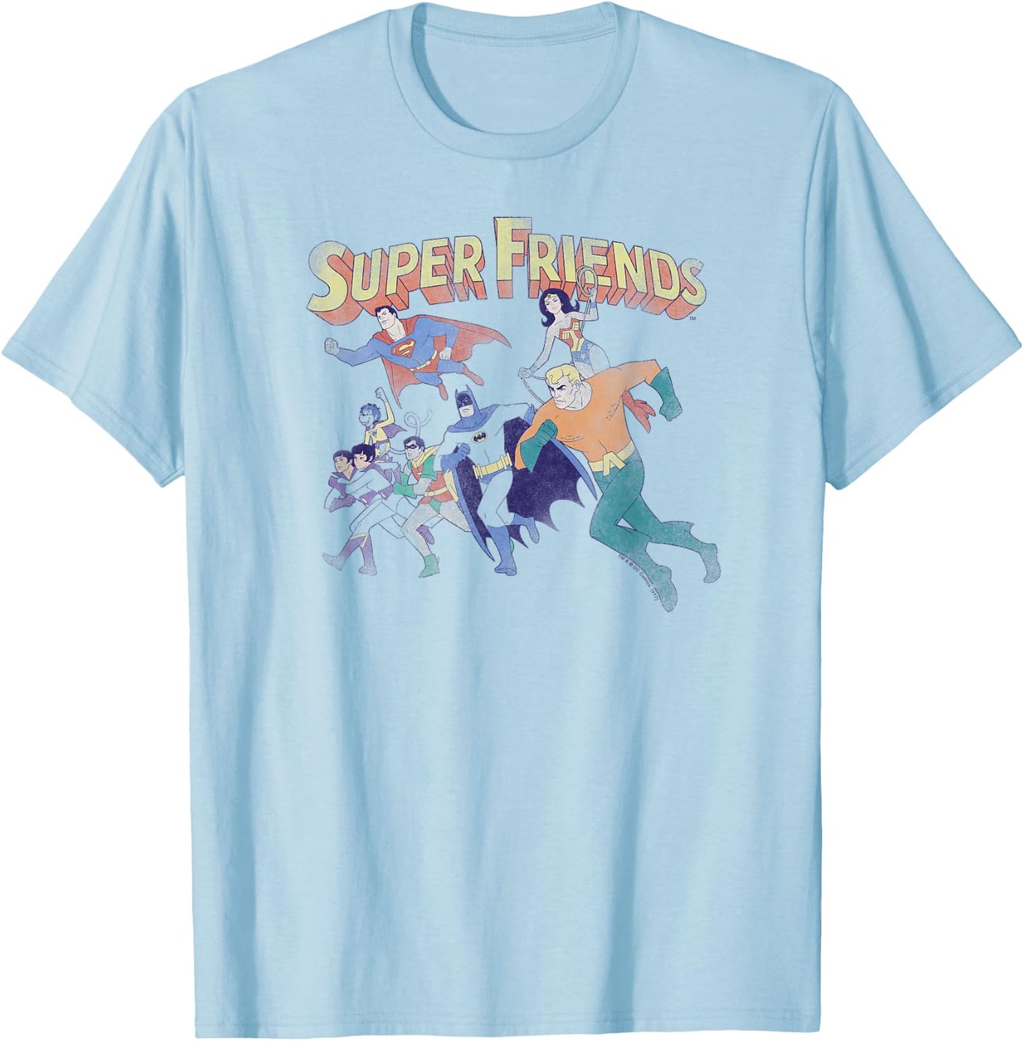 Justice League Super Friends T-Shirt - T-Shirt | Light Blue