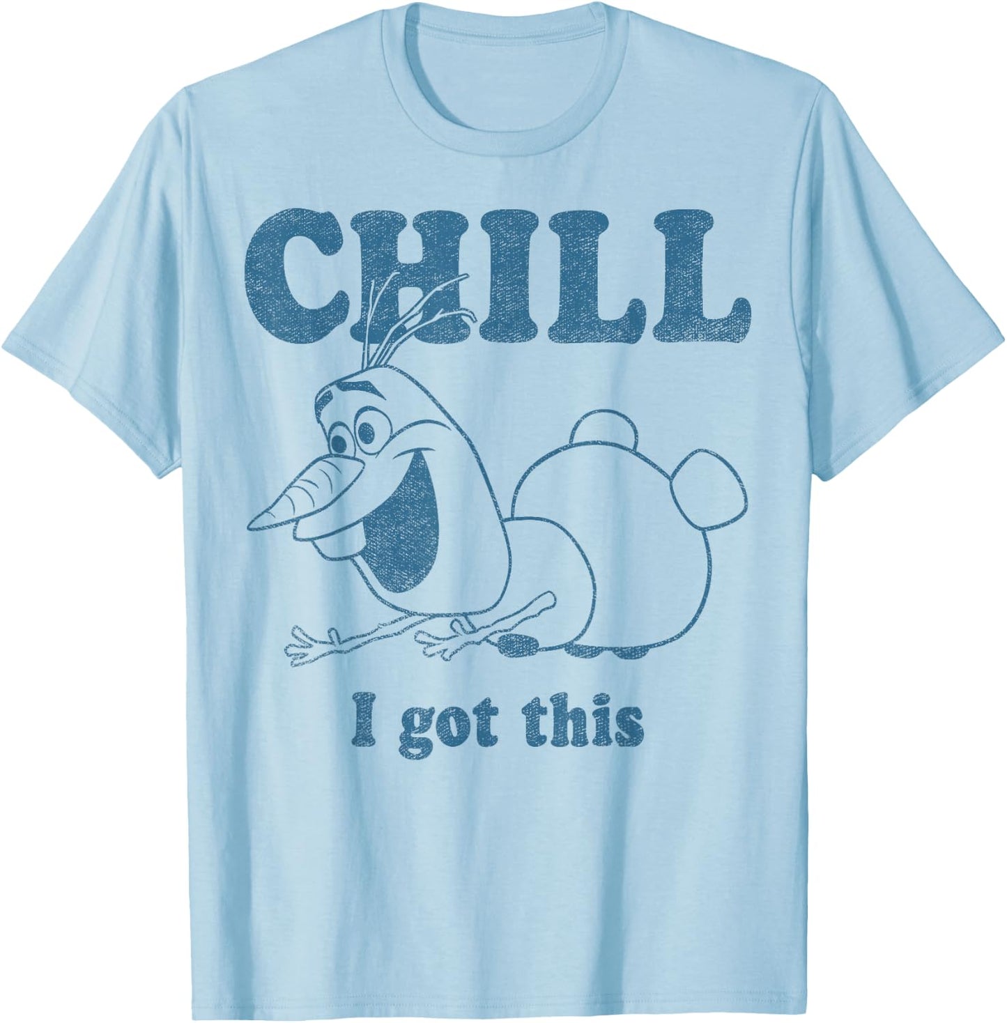 Disney Frozen Olaf Chill I Got This Portrait T-Shirt - T-Shirt | Light Blue