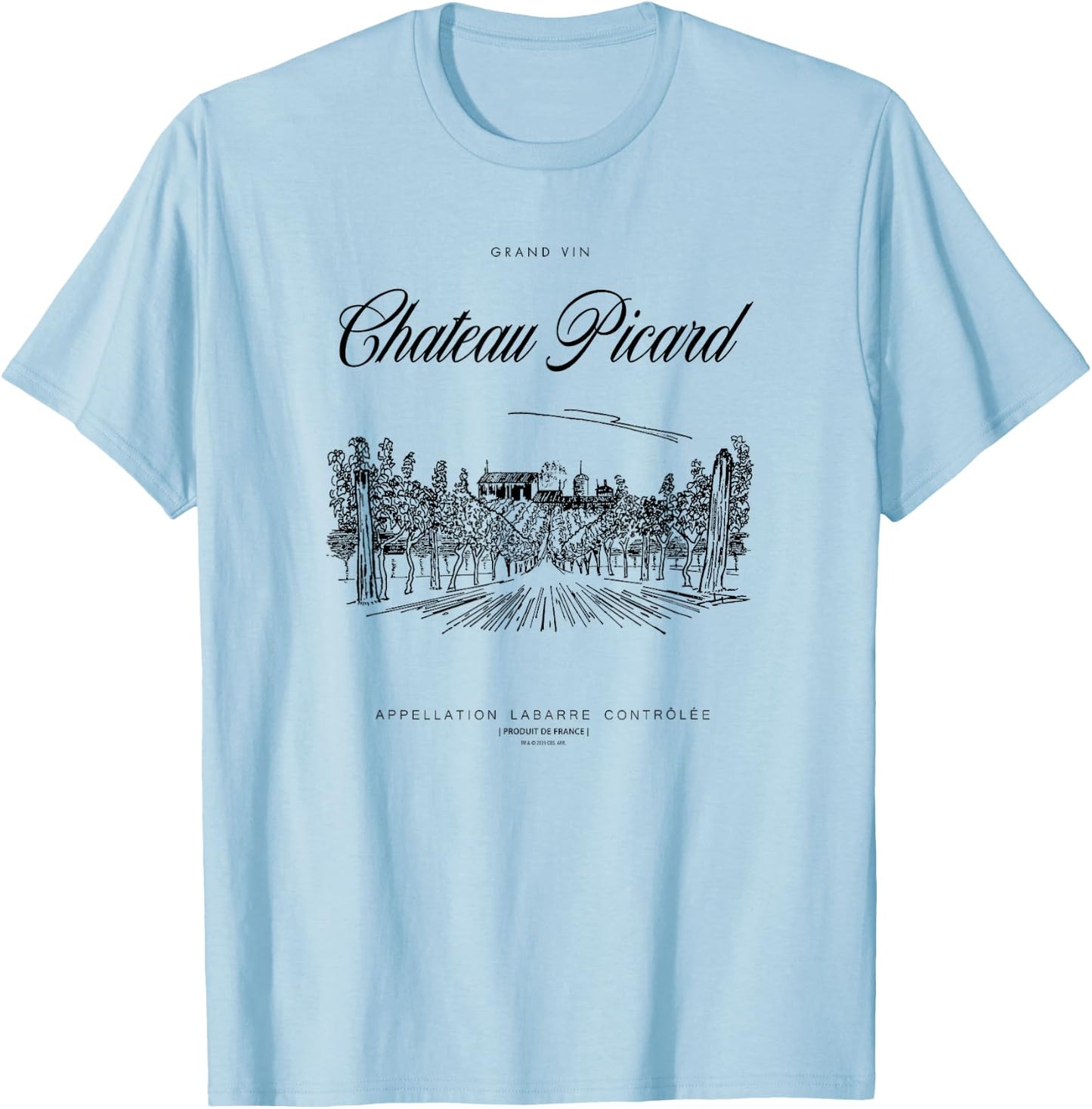 Star Trek: Picard Chateau Picard T-Shirt - T-Shirt | Light Blue