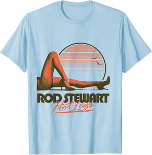 Rod Stewart Hot Legs T-Shirt - T-Shirt | Light Blue