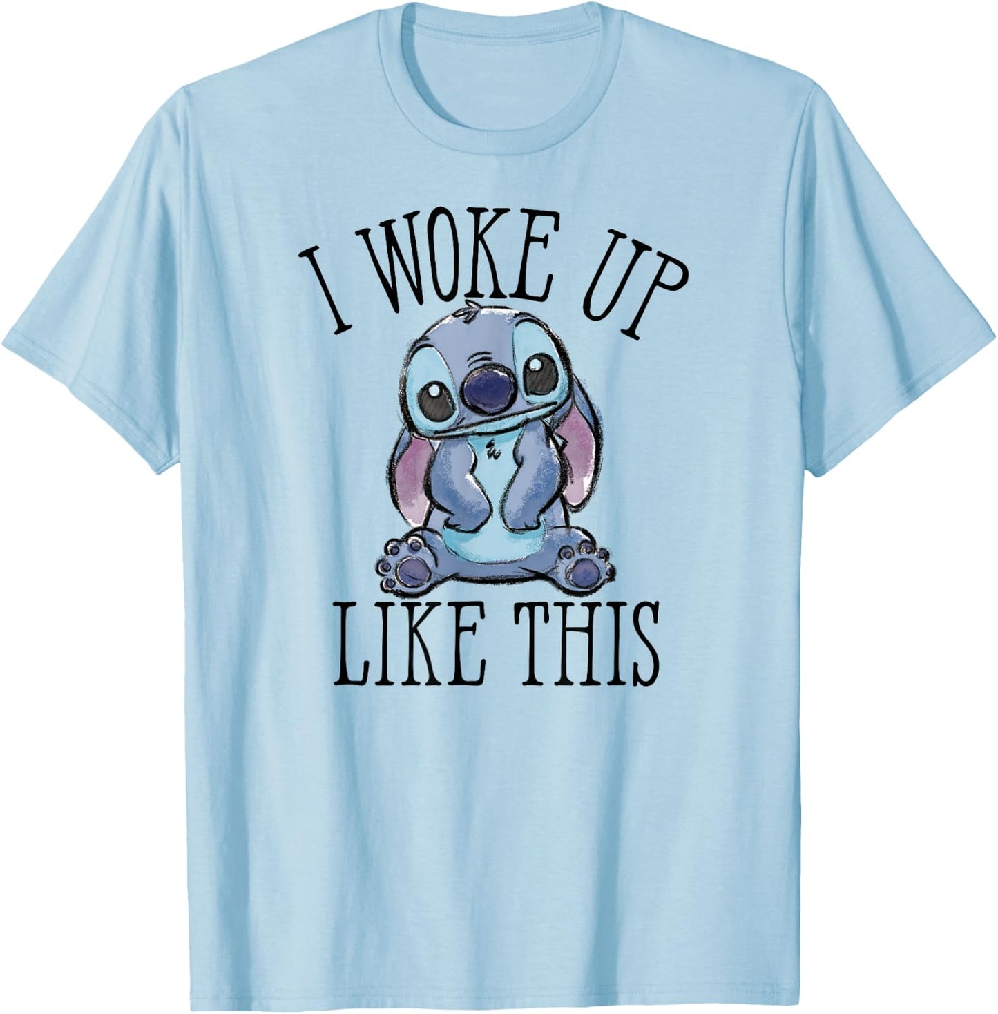 Lilo & Stitch - Woke Up Like Stitch T-Shirt - T-Shirt | Light Blue