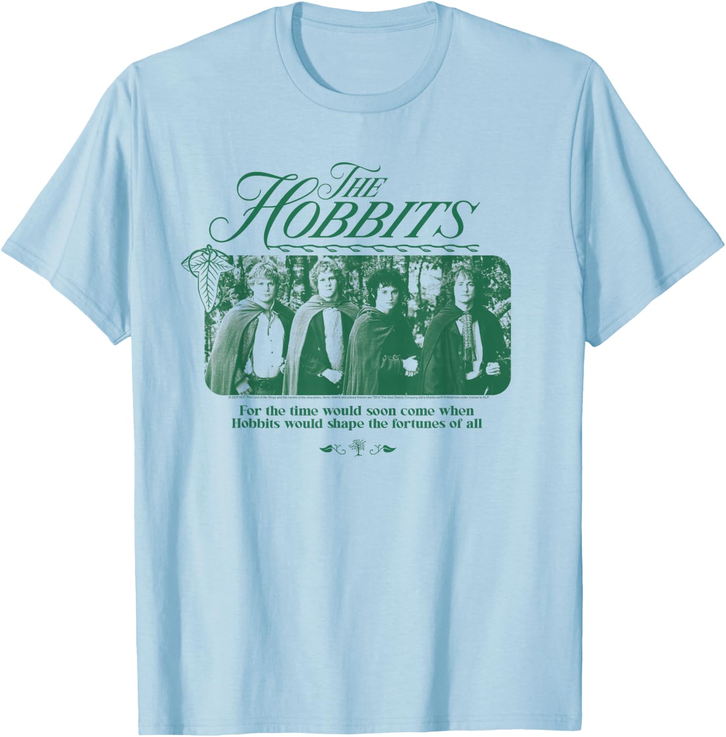 Lord of The Rings Hobbits of The Shire T-Shirt - T-Shirt | Light Blue